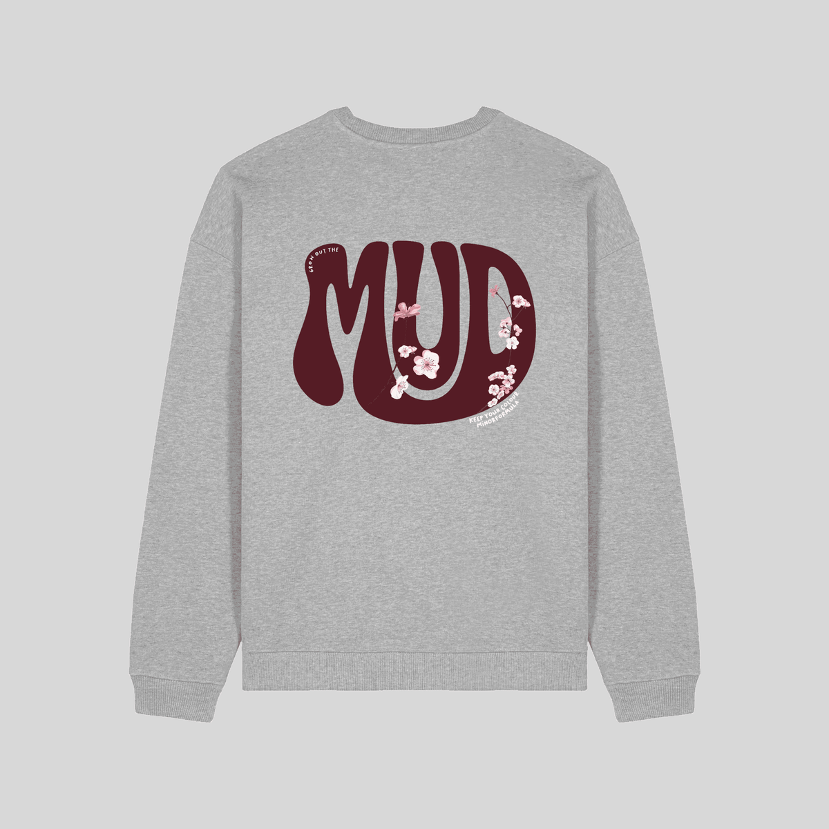 Mud Sweatshirt in grey by MINOR FORMULA