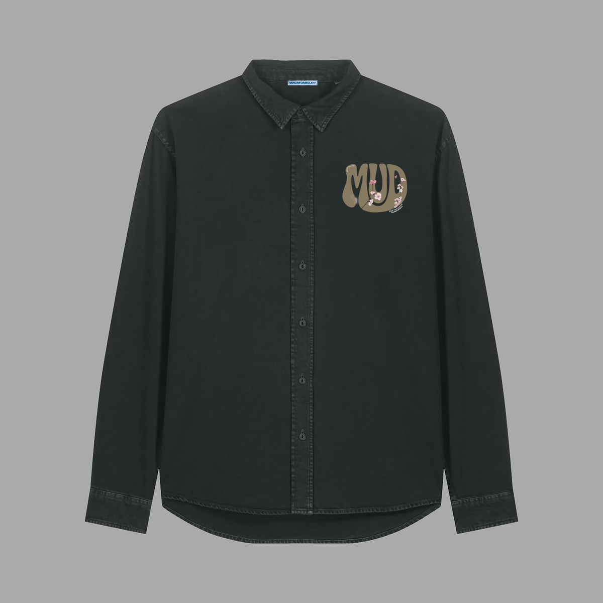 Mud Overshirt in black by MINOR FORMULA – image 2