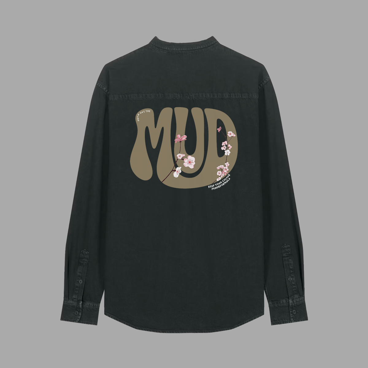 Mud Overshirt in black by MINOR FORMULA