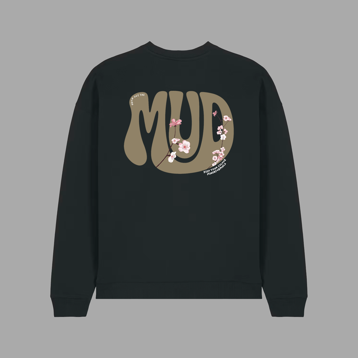 Mud Sweatshirt in black by MINOR FORMULA