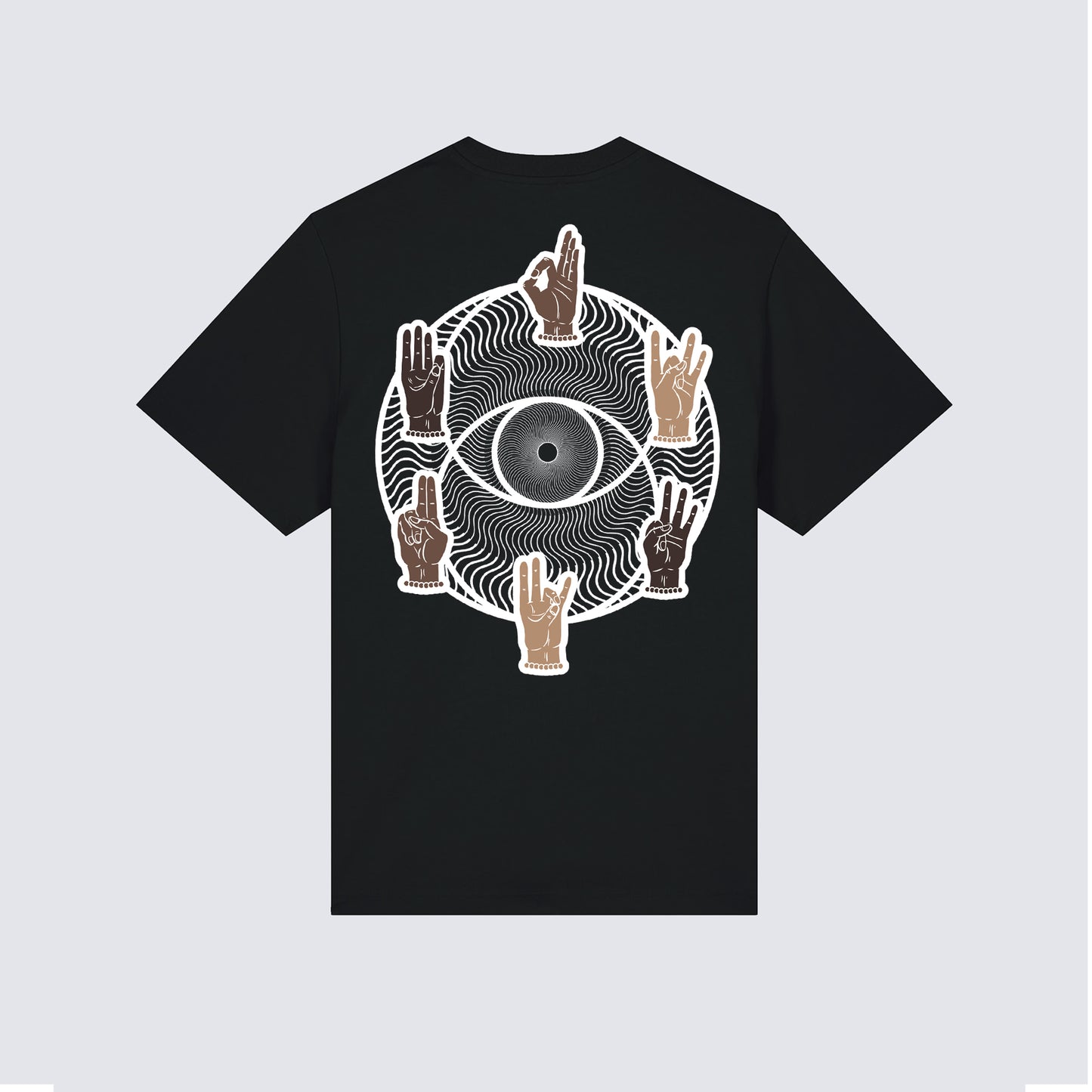 MUDRA TEE - BLACK/WHITE