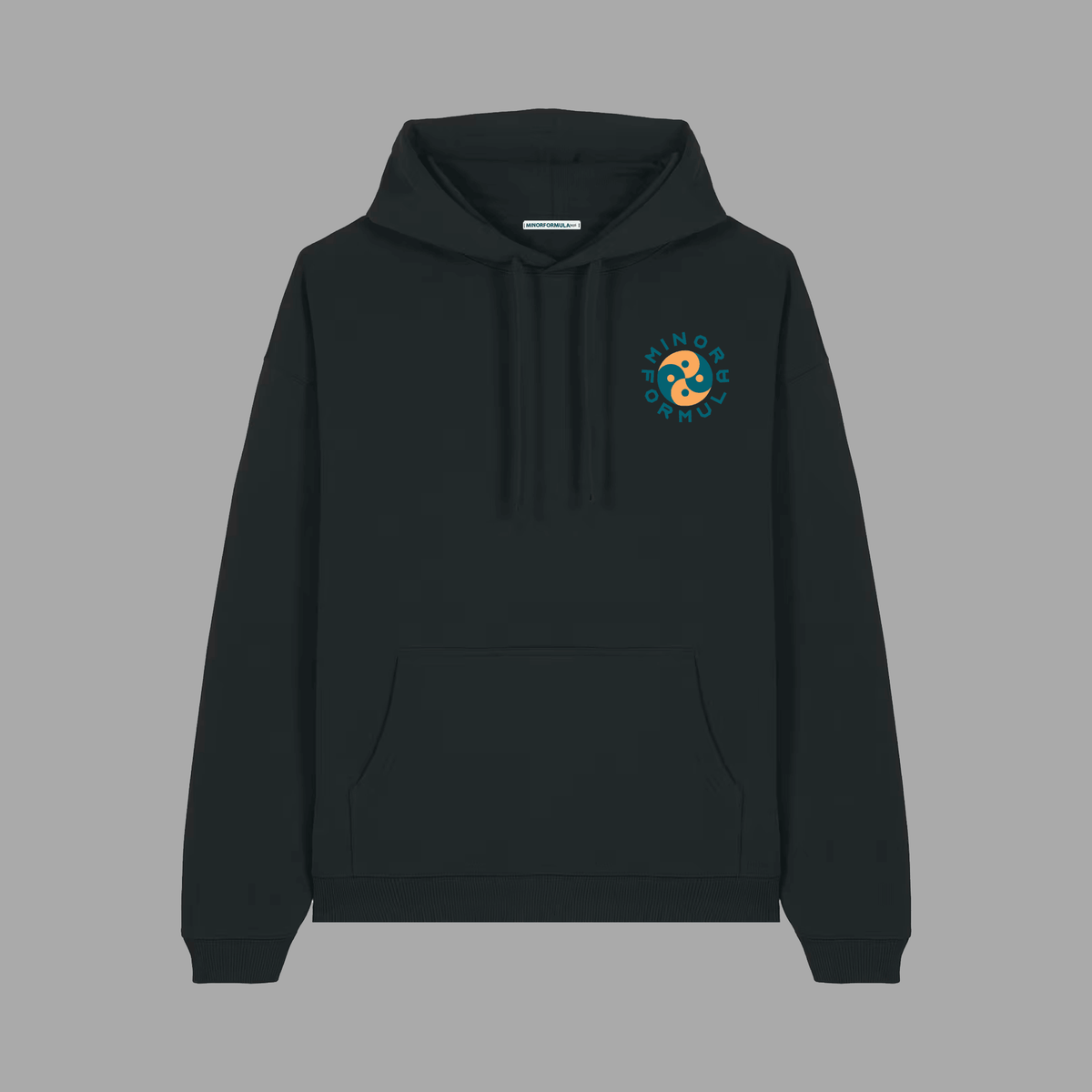 YIN YANG HOOD - BLACK