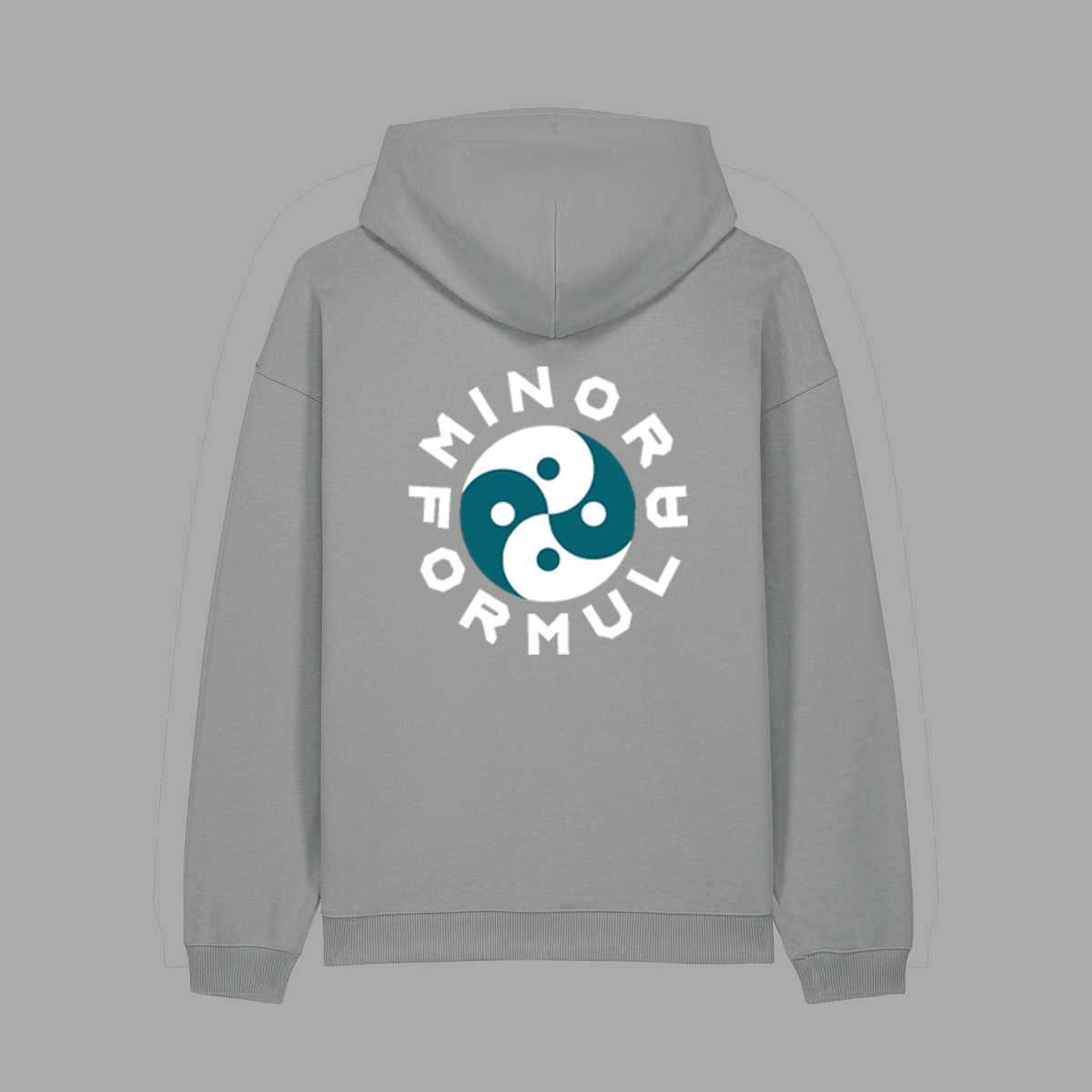 YIN YANG HOOD - GREY