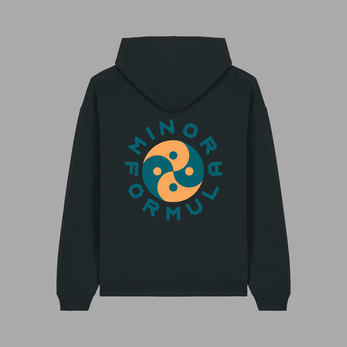 YIN YANG HOOD - BLACK