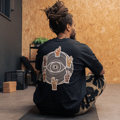 MUDRA TEE - BLACK/WHITE