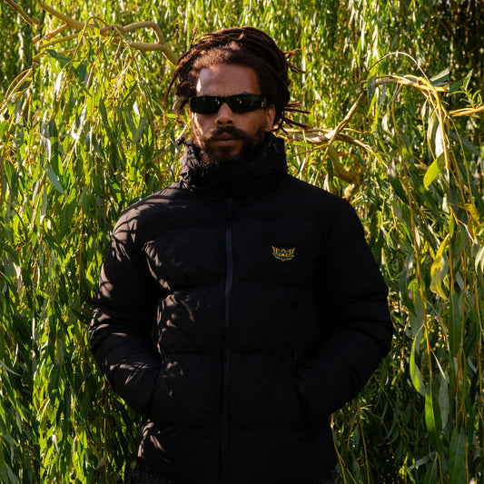 LOTUS PADDED JACKET - BLACK