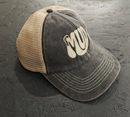 MUD TRUCKER CAP - BLACK/STONE