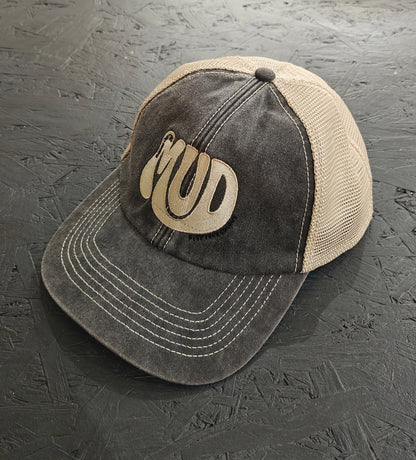 MUD TRUCKER CAP - BLACK/STONE